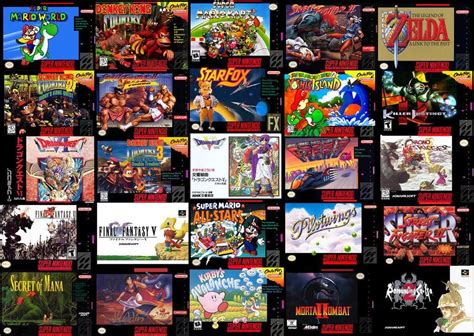 The best SNES games of all time .